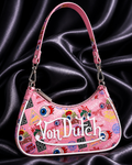 Von Dutch “Y2K Graffiti” Mini Shoulder Bag – Pink Edition